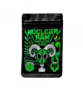 NUCLEAR RAM SINGLE COIL 0.25 OHM Chernobyl Coils NUCLEAR RAM SINGLE COIL 0.25 OHM Chernobyl Coils
