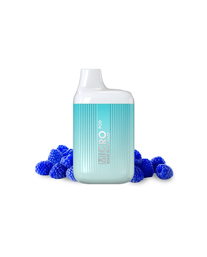 Micro Pod SOUR BLUE RAZZ 600 PUFFS Pod Desechable