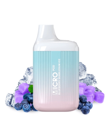 Micro Pod BLUEBERRY BUBBLEGUM ICE 600 PUFFS Pod Desechable Micro Pod BLUEBERRY BUBBLEGUM ICE 600 PUFFS Pod Desechable