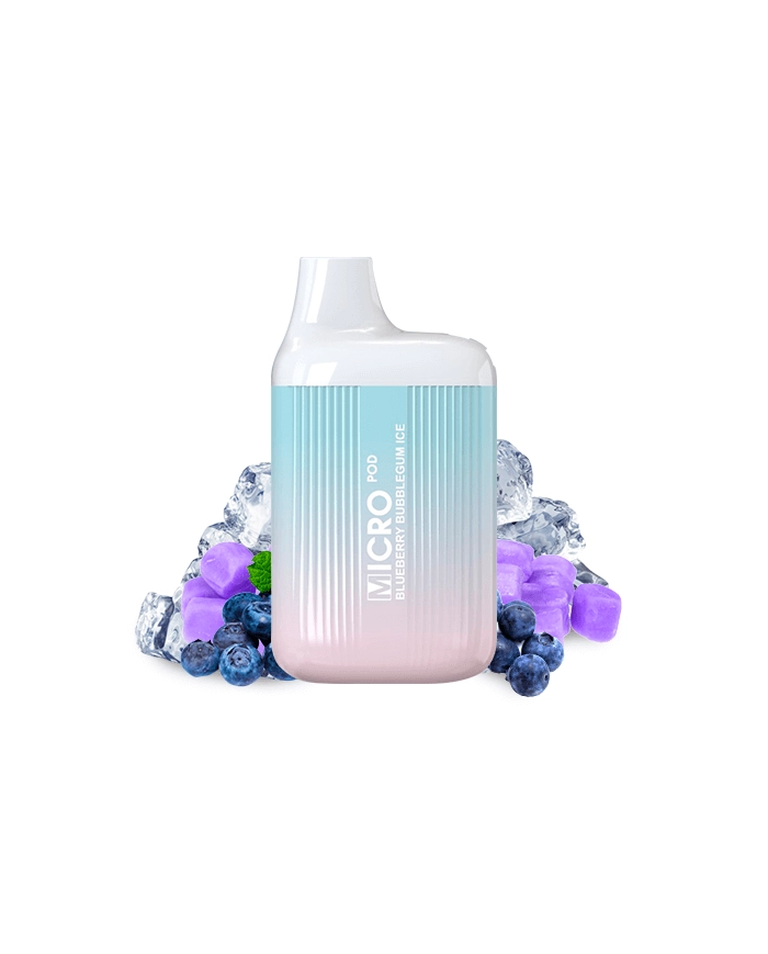 Micro Pod BLUEBERRY BUBBLEGUM ICE 600 PUFFS Pod Desechable