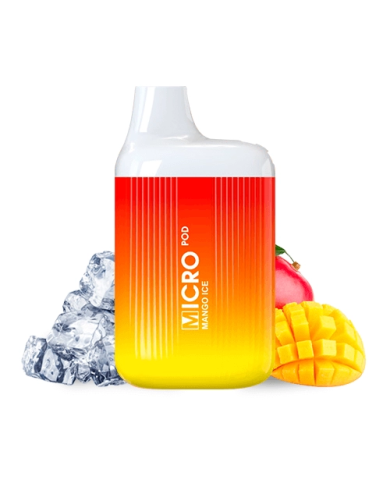 Micro Pod MANGO ICE 600 PUFFS Pod Desechable Micro Pod MANGO ICE 600 PUFFS Pod Desechable