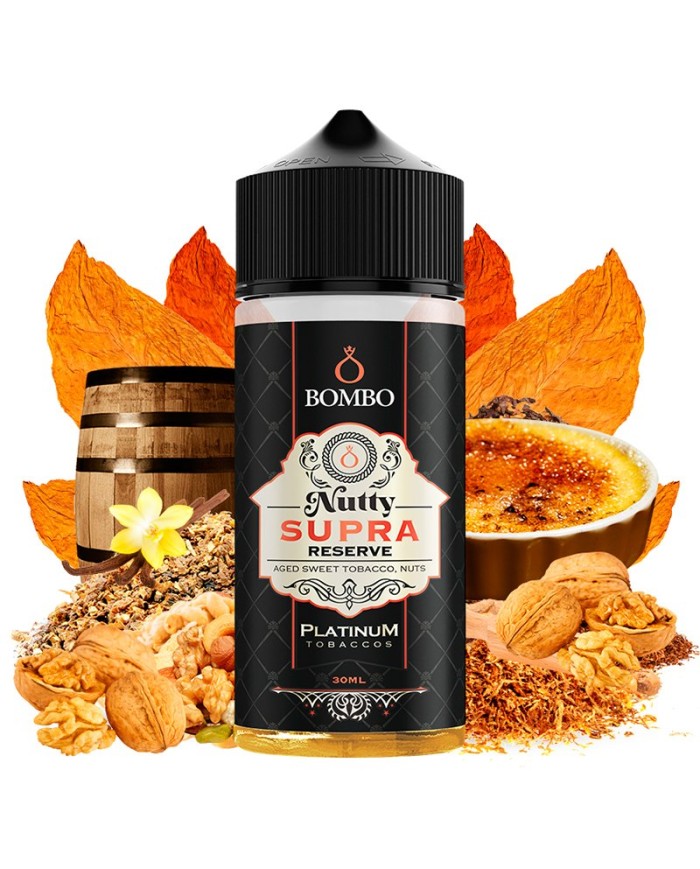 Longfill NUTTY SUPRA RESERVE 30Ml Platinum Tobaccos By Bombo
