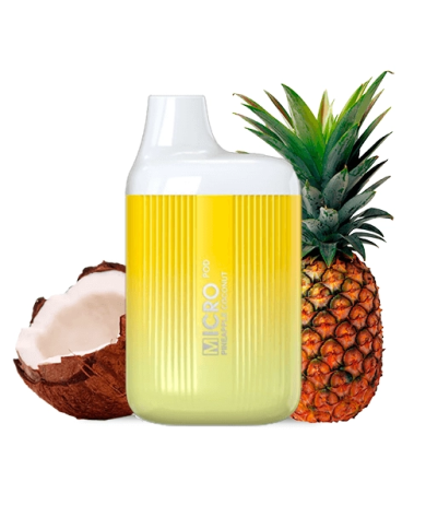 Micro Pod PINEAPPLE COCONUT 600 PUFFS Pod Desechable Micro Pod PINEAPPLE COCONUT 600 PUFFS Pod Desechable