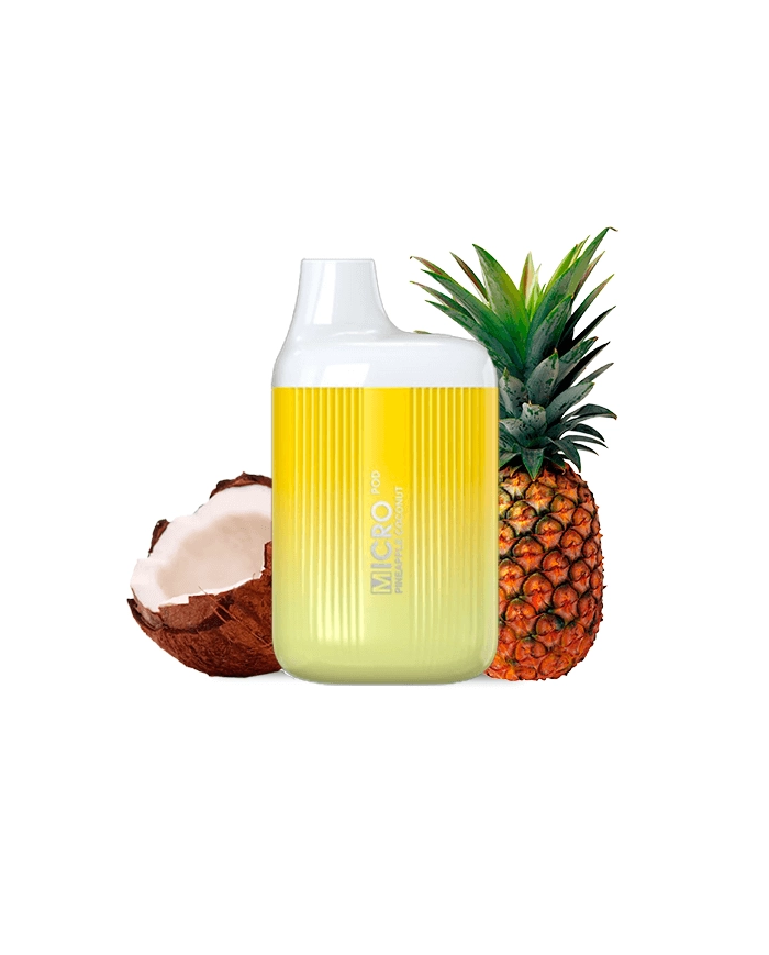 Micro Pod PINEAPPLE COCONUT 600 PUFFS Pod Desechable