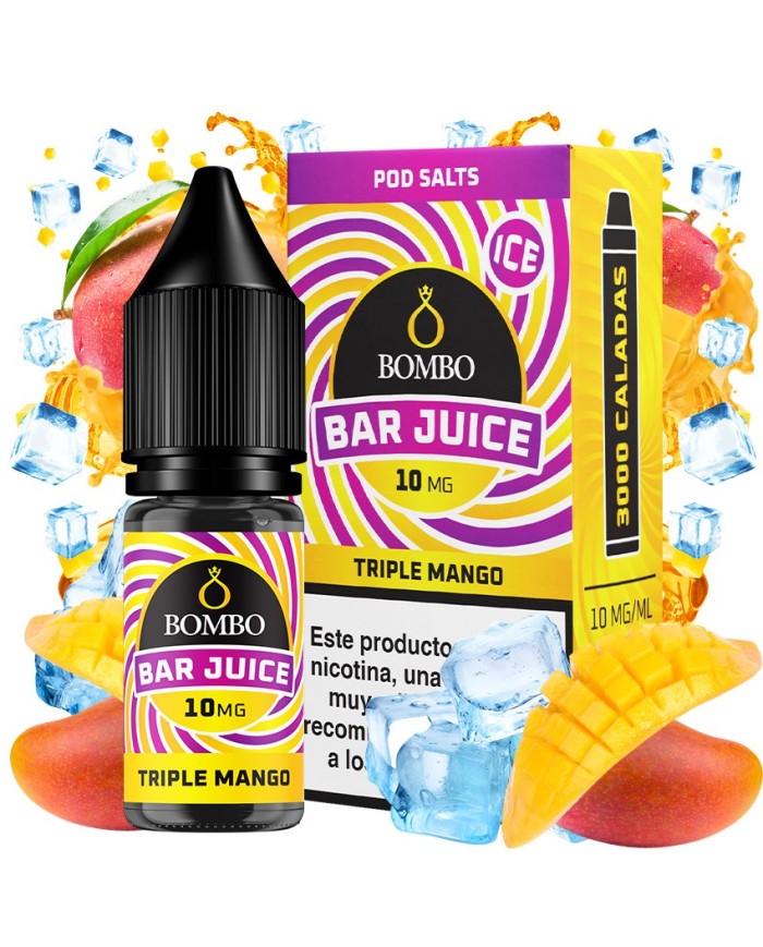 Sales TRIPLE MANGO ICE Bar Juice By Bombo