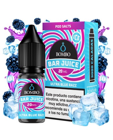 Sales ULTRA BLUE RAZZ ICE Bar Juice By Bombo Sales ULTRA BLUE RAZZ ICE Bar Juice By Bombo