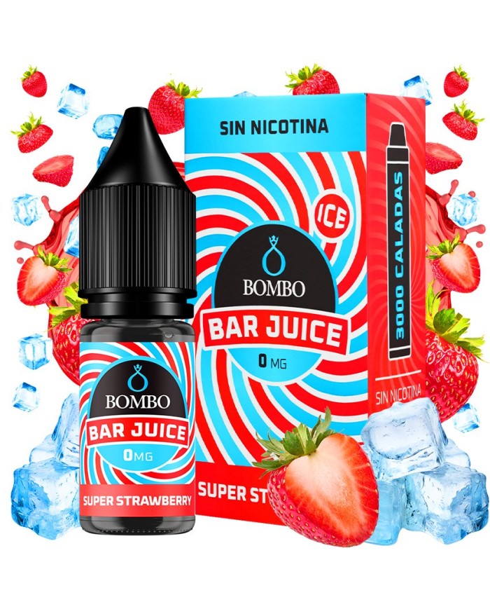 Bar Juice By Bombo SUPER STRAWBERRY ICE 10 Mililitros