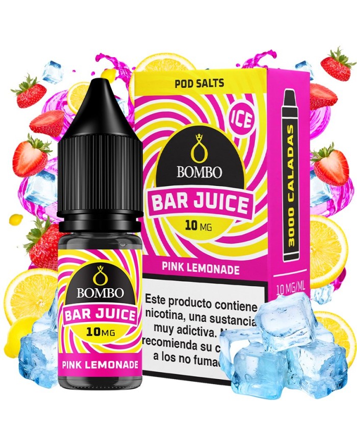 Sales PINK LEMONADE ICE Bar Juice By Bombo