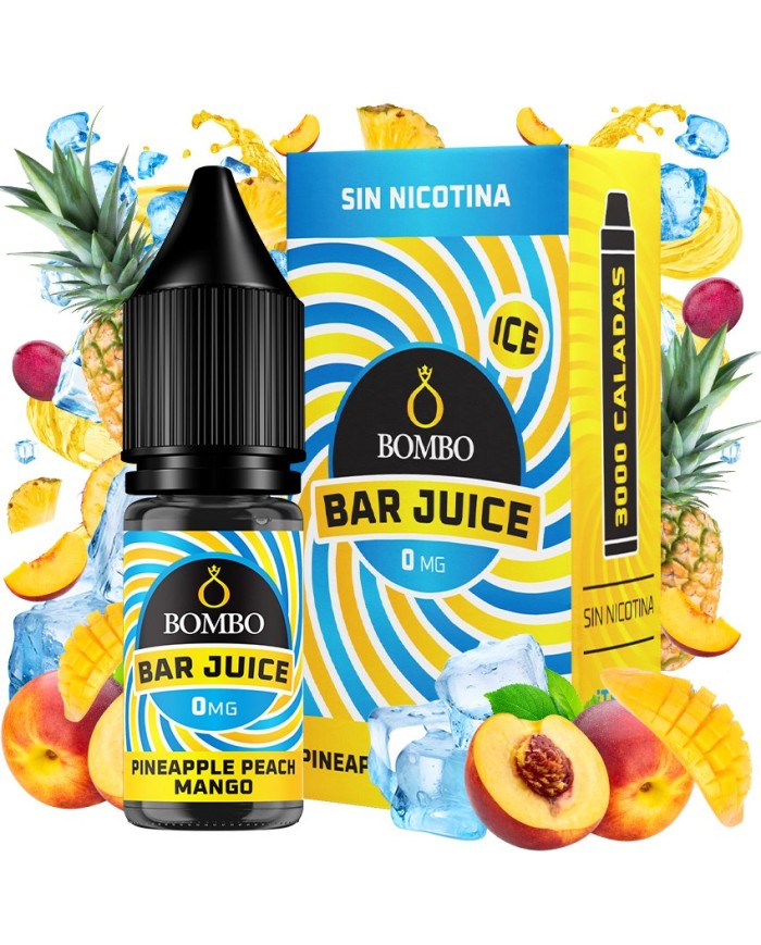 Bar Juice By Bombo PINEAPPLE PEACH MANGO ICE 10 Mililitros