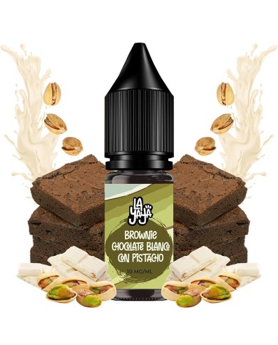 Sales BROWNIE CHOCOLATE BLANCO CON PISTACHO La Yaya Sales BROWNIE CHOCOLATE BLANCO CON PISTACHO La Yaya