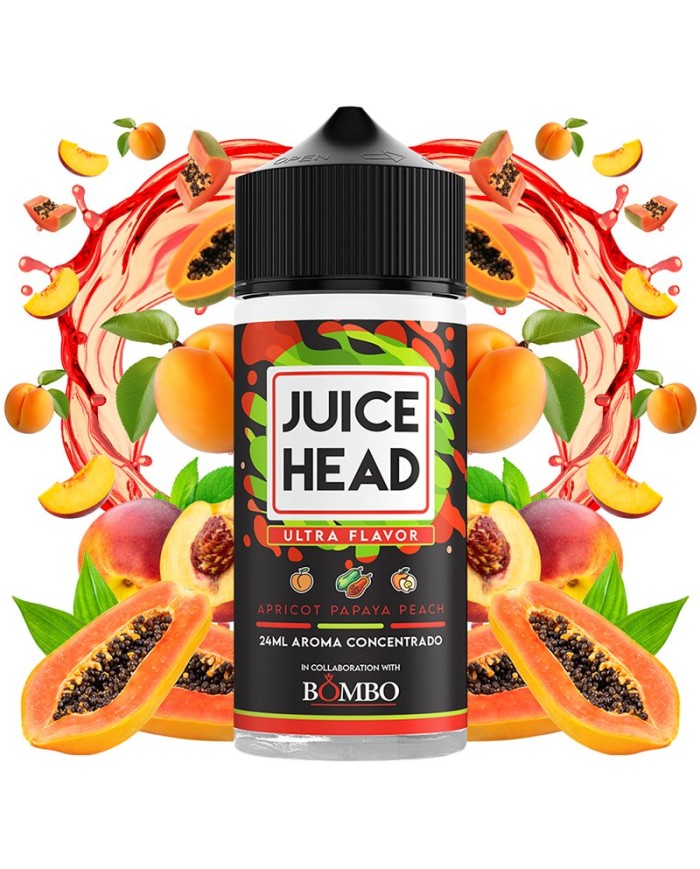 Longfill APRICOT PAPAYA PEACH 24ML. Juice Head By Bombo