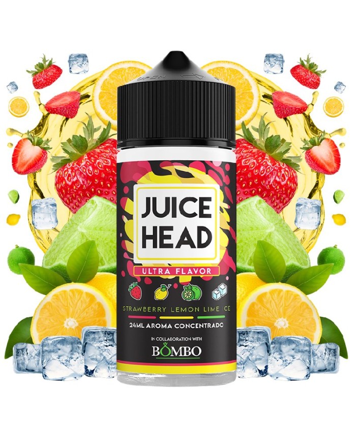 Longfill STRAWBERRY LEMON LIME ICE 24ML. Juice Head By Bombo