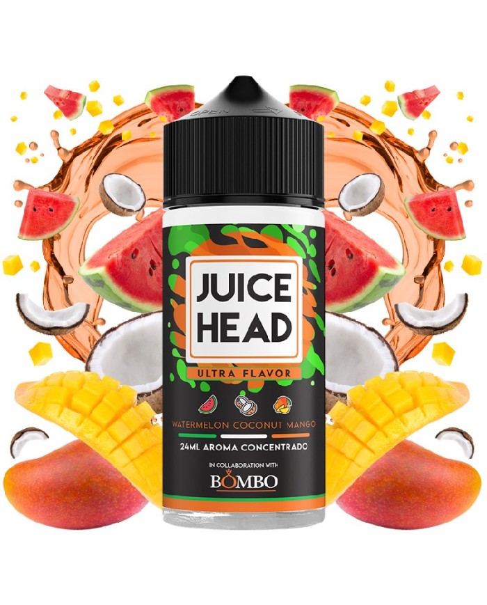 Longfill WATERMELON COCONUT MANGO 24ML. Juice Head By Bombo