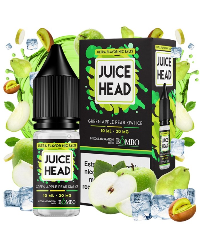 Sales GREEN APPLE PEAR KIWI ICE Juice Head By Bombo