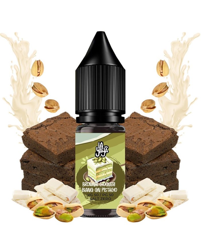 La Yaya BROWNIE CHOCOLATE BLANCO CON PISTACHO 10 Mililitros