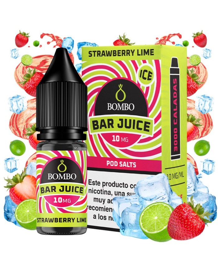 Sales STRAWBERRY LIME ICE Bar Juice By Bombo