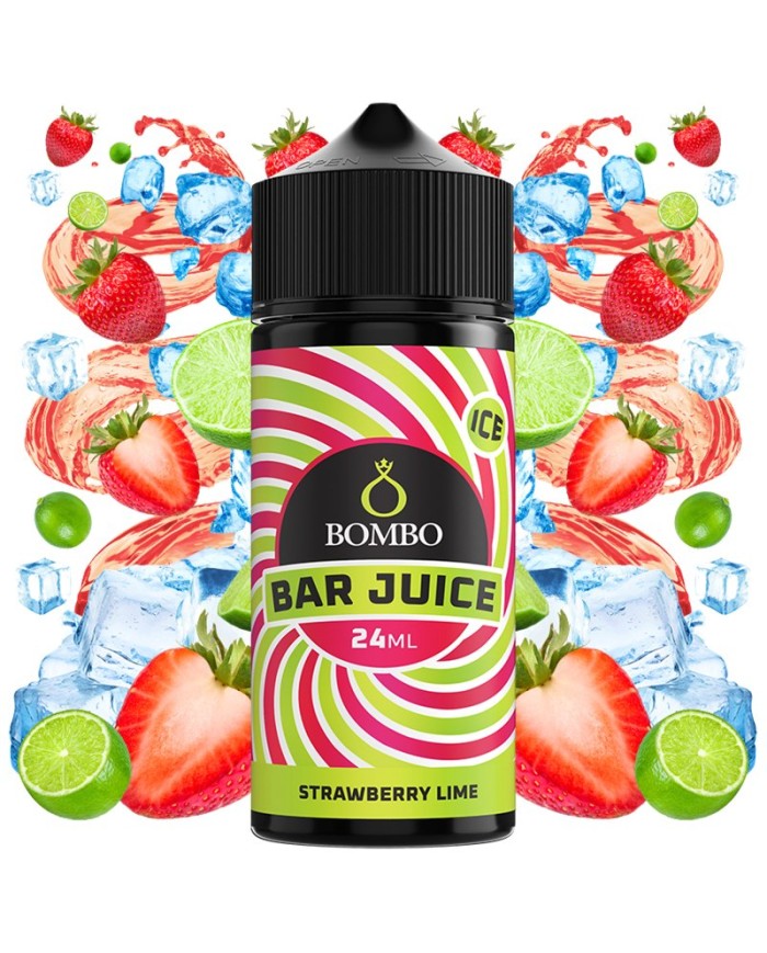 Longfill STRAWBERRY LIME ICE Bar Juice By Bombo