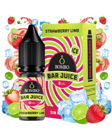 Bar Juice By Bombo STRAWBERRY LIME ICE 10 Mililitros Bar Juice By Bombo STRAWBERRY LIME ICE 10 Mililitros