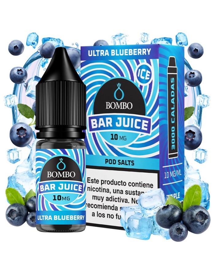 Sales ULTRA BLUEBERRY ICE Bar Juice By Bombo