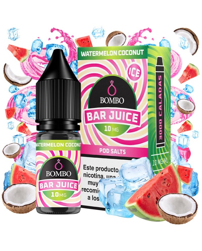 Sales WATERMELON COCONUT ICE Bar Juice By Bombo