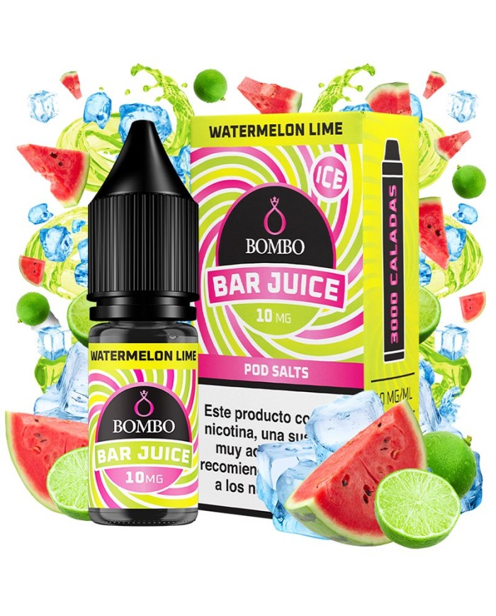 Sales WATERMELON LIME ICE Bar Juice By Bombo