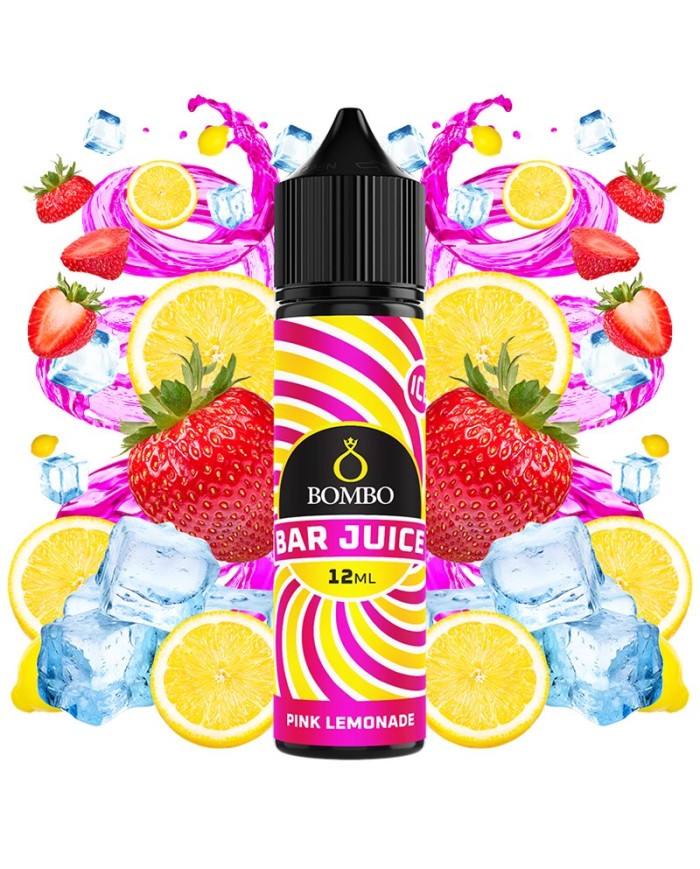 Longfill PINK LEMONADE ICE Bar Juice By Bombo