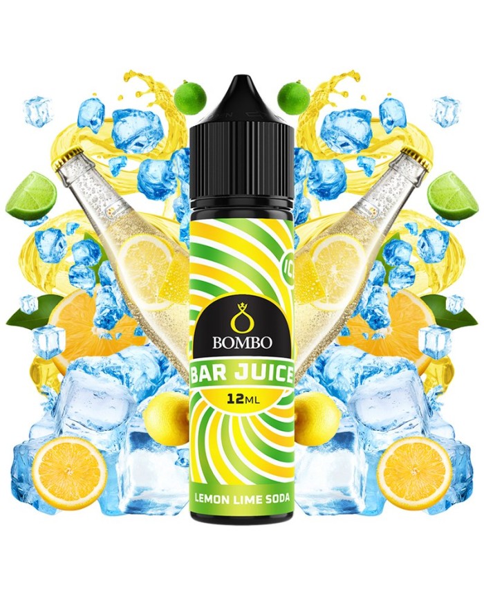 Longfill LEMON LIME SODA ICE Bar Juice By Bombo