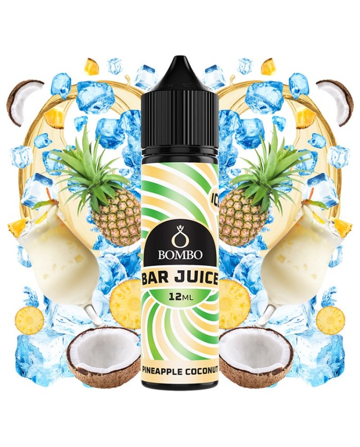 Longfill PINEAPPLE COCONUT ICE Bar Juice By Bombo