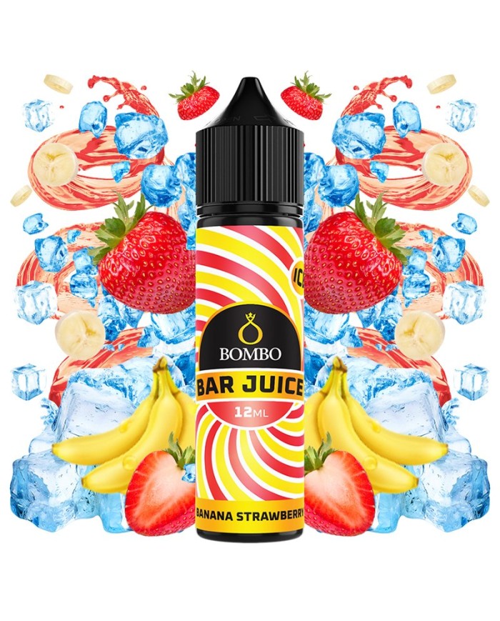 Longfill BANANA STRAWBERRY ICE Bar Juice By Bombo