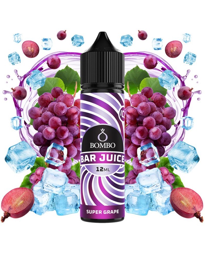 Longfill SUPER GRAPE ICE Bar Juice By Bombo