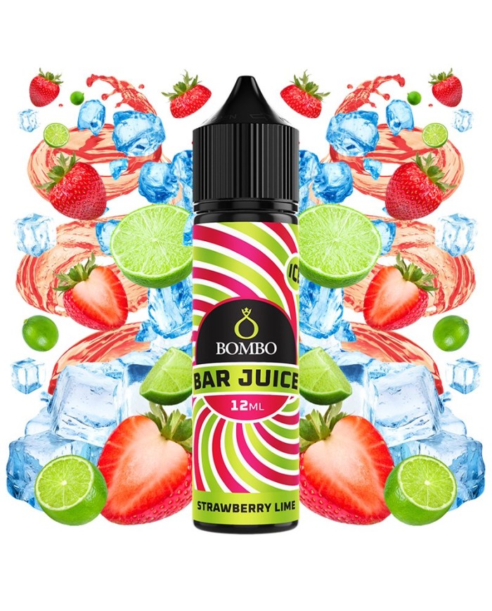 Longfill STRAWBERRY LIME ICE Bar Juice By Bombo