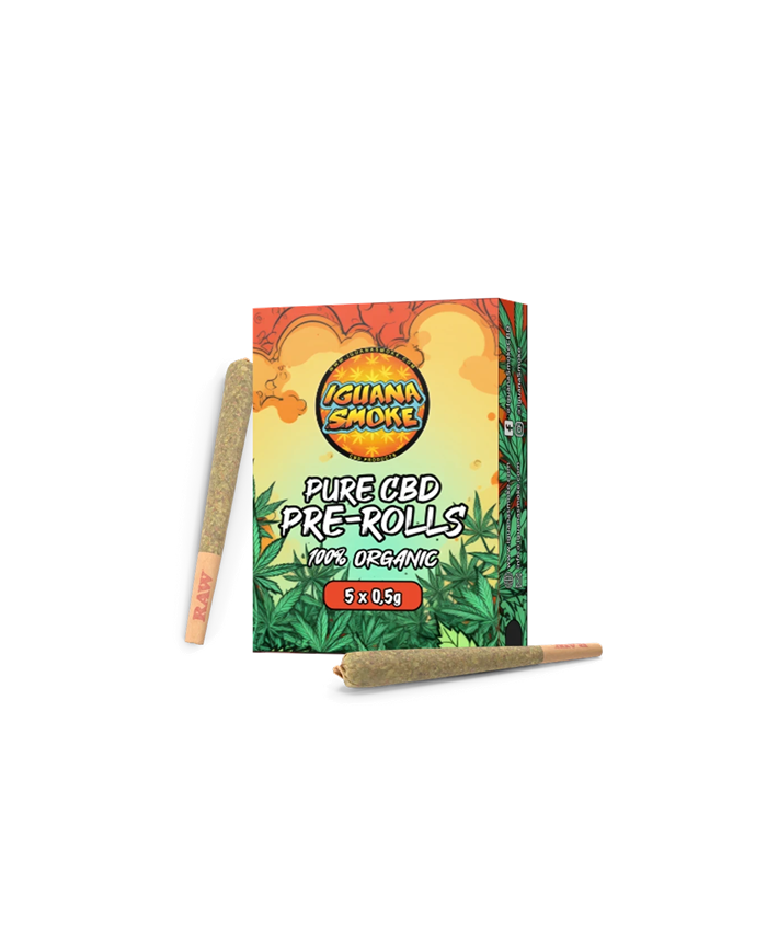 Pack 5 PRE-ROLLS CBD Iguana Smoke