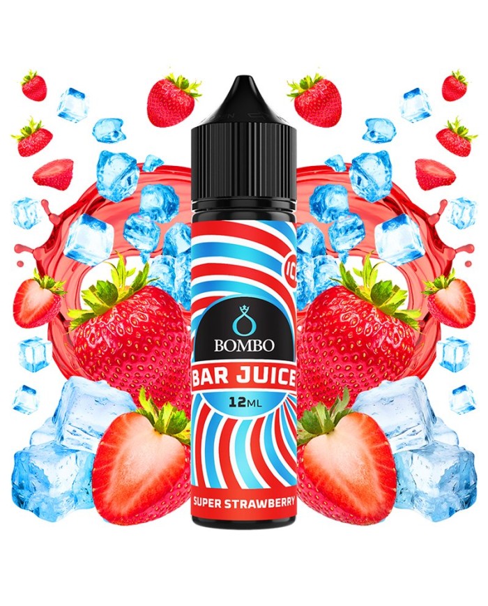 Longfill SUPER STRAWBERRY ICE Bar Juice By Bombo