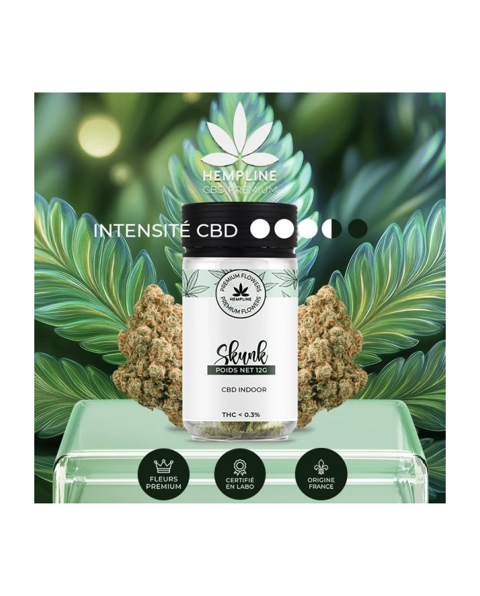 Flores SKUNK 12Gr. Cbd Hempline Flores SKUNK 12Gr. Cbd Hempline