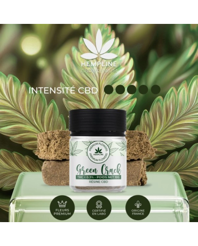Hash GREEN CRACK 10Gr. Cbd Hempline Hash GREEN CRACK 10Gr. Cbd Hempline