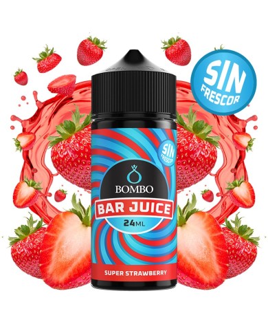 Longfill SUPER STRAWBERRY SIN FRIO 24ML. Bar Juice By Bombo Longfill SUPER STRAWBERRY SIN FRIO 24ML. Bar Juice By Bombo