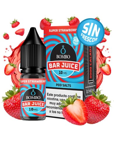 Sales SUPER STRAWBERRY SIN FRIO Bar Juice By Bombo Sales SUPER STRAWBERRY SIN FRIO Bar Juice By Bombo