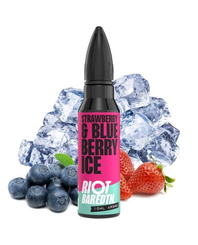Longfill STRAWBERRY BLUEBERRY ICE 10ML. Riot Bar EDTN