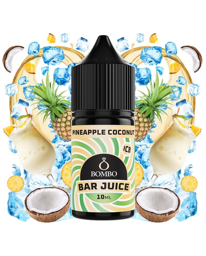 Longfill PINEAPPLE COCONUT ICE 10ML. Bar Juice By Bombo Longfill PINEAPPLE COCONUT ICE 10ML. Bar Juice By Bombo