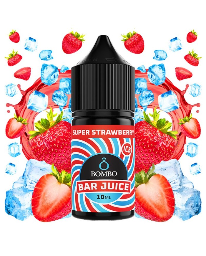 Longfill SUPER STRAWBERRY ICE 10ML. Bar Juice By Bombo Longfill SUPER STRAWBERRY ICE 10ML. Bar Juice By Bombo