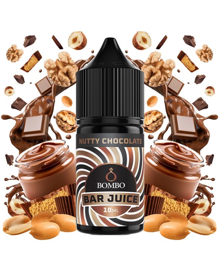 Longfill NUTTY CHOCOLATE 10ML. Bar Juice By Bombo Longfill NUTTY CHOCOLATE 10ML. Bar Juice By Bombo