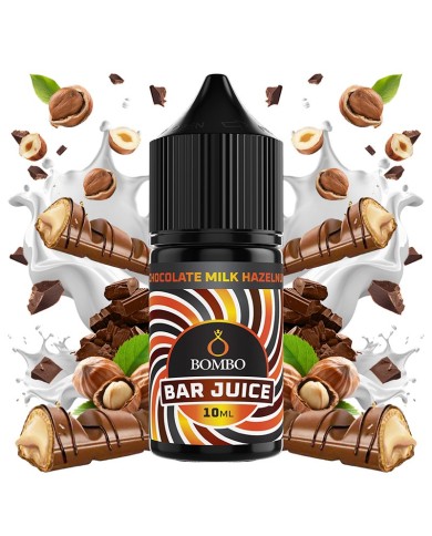 Longfill CHOCOLATE MILK HAZELNUT 10ML. Bar Juice By Bombo