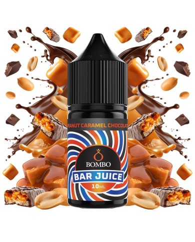 Longfill PEANUT CHOCOLATE CARAMEL 10ML. Bar Juice By Bombo