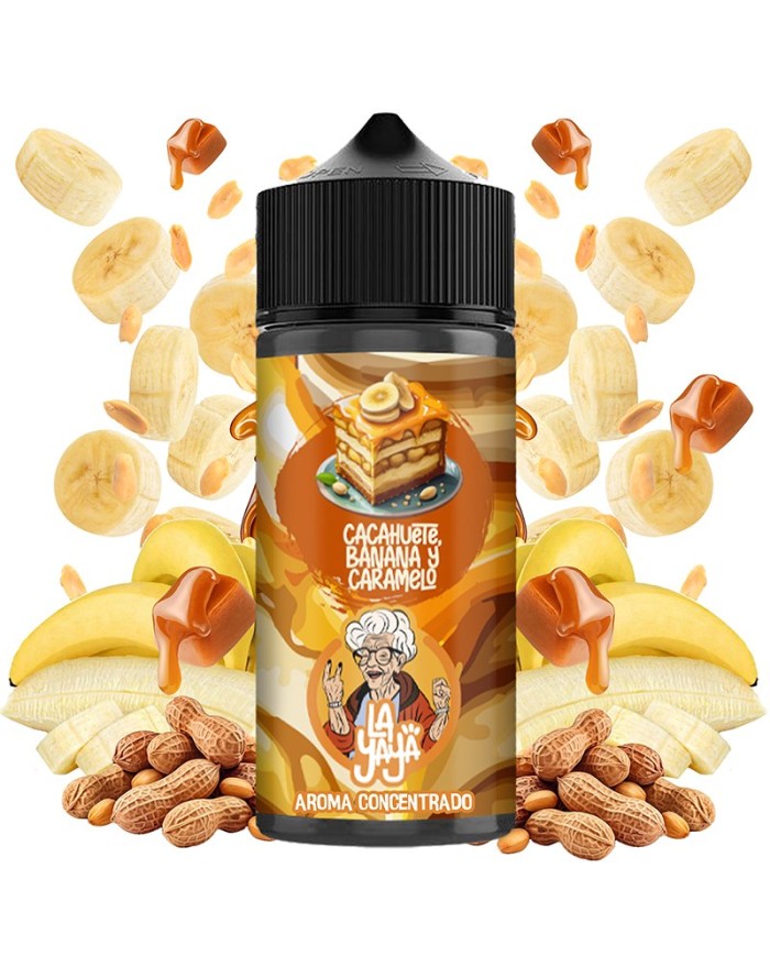 Longfill CACAHUETE BANANA Y CARAMELO 30Ml La Yaya