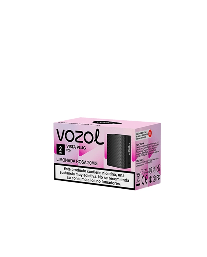 Vozol VISTA PLUG LIMONADA ROSA 2+10 Cartucho