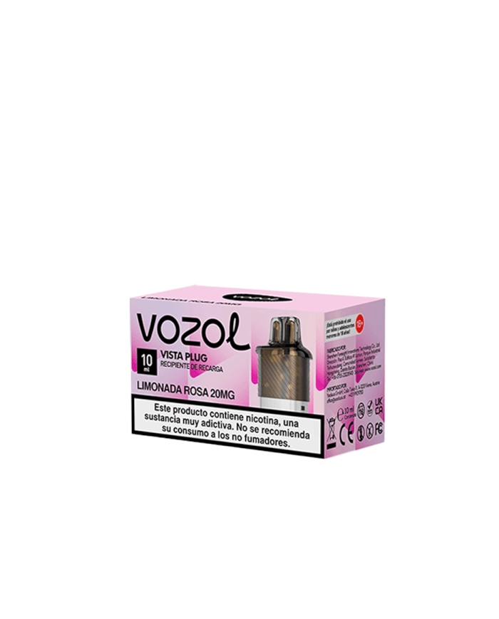 Vozol VISTA PLUG LIMONADA ROSA 2+10 Cartucho