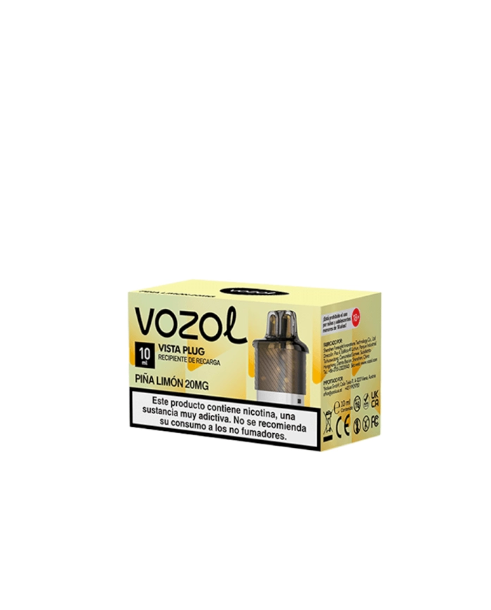 Vozol VISTA PLUG PIÑA LIMON 2+10 Cartucho