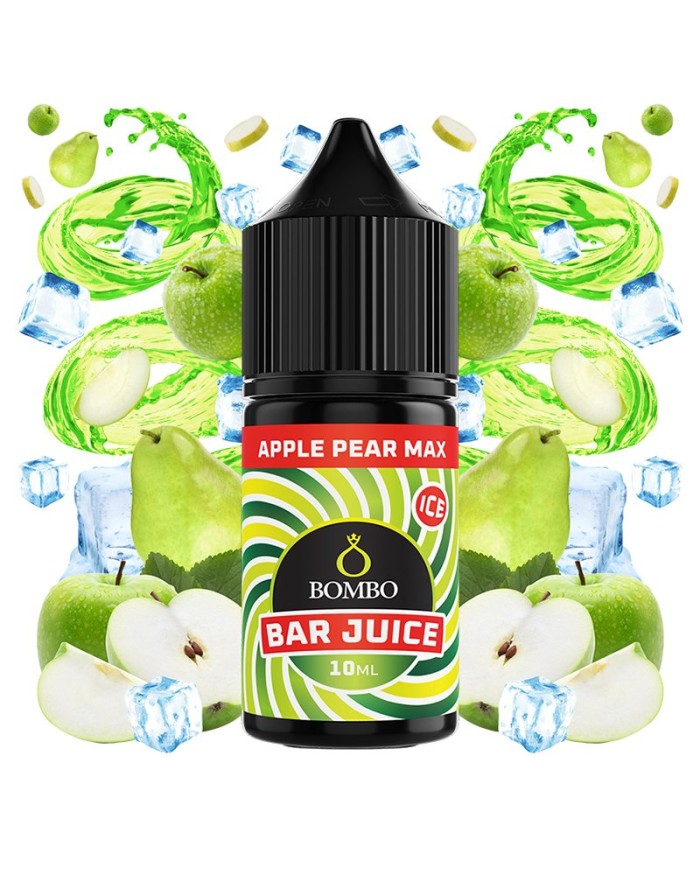 Longfill APPLE PEAR MAX ICE 10ML. Bar Juice By Bombo