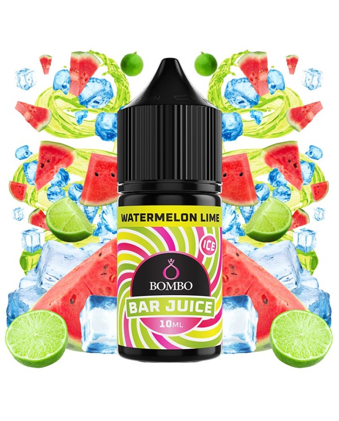 Longfill WATERMELON LIME ICE 10ML. Bar Juice By Bombo