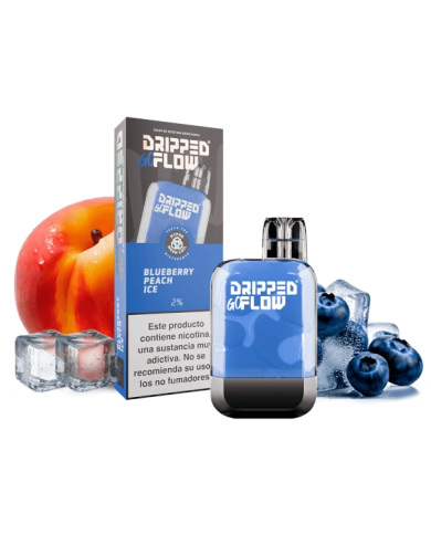 Dripped GoFlow BLUEBERRY PEACH ICE 800 PUFFS Pod Desechable Dripped GoFlow BLUEBERRY PEACH ICE 800 PUFFS Pod Desechable